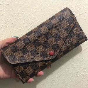 Authentic Louis Vuitton Damier Ebene Red Josephine